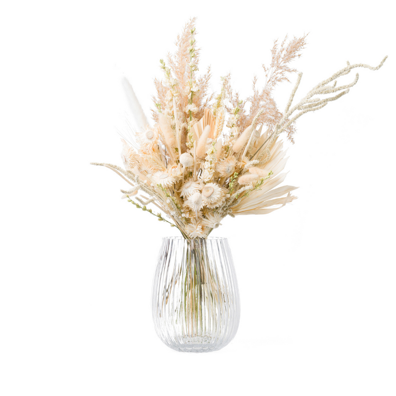 Cream dried flower bouquet