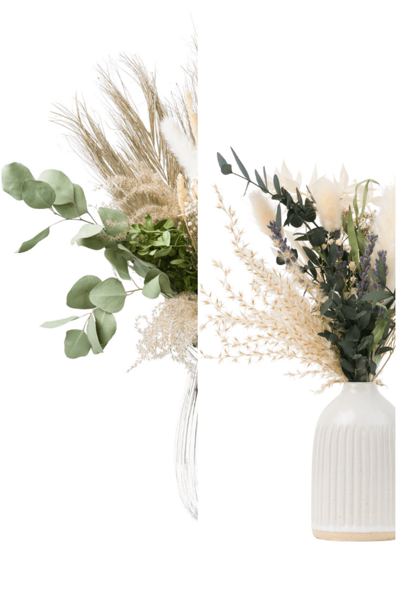 Zen Bouquet and Silent Night Small Vase Bundle
